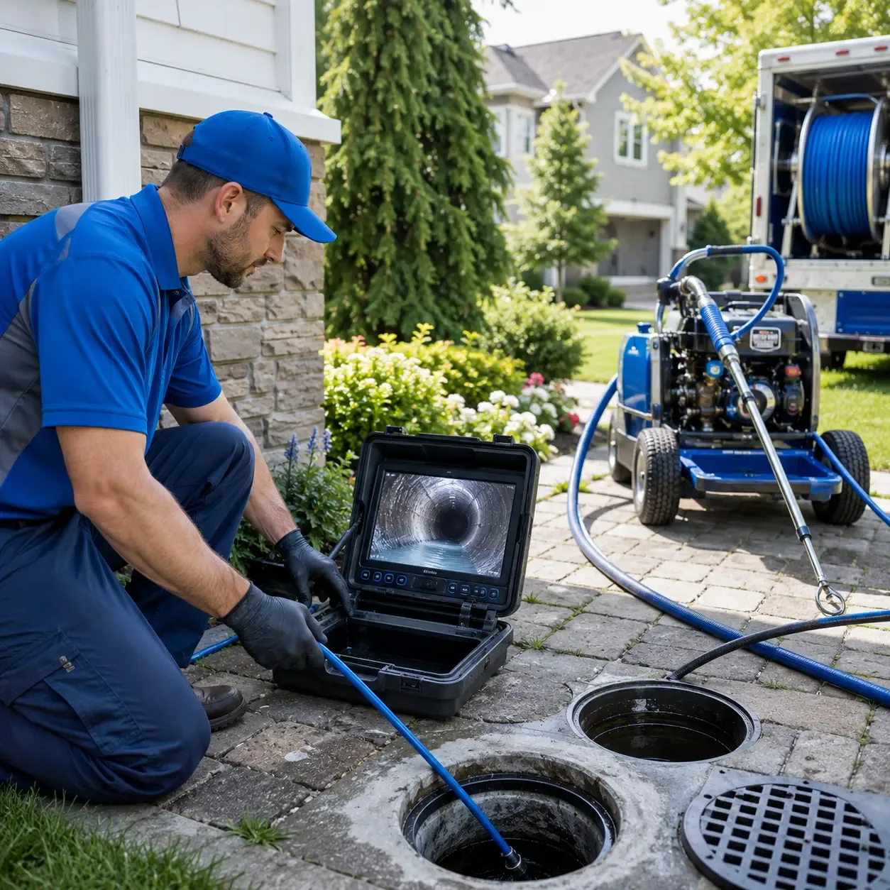 Outdoor drain cleaning professionals serving Riverton, IL