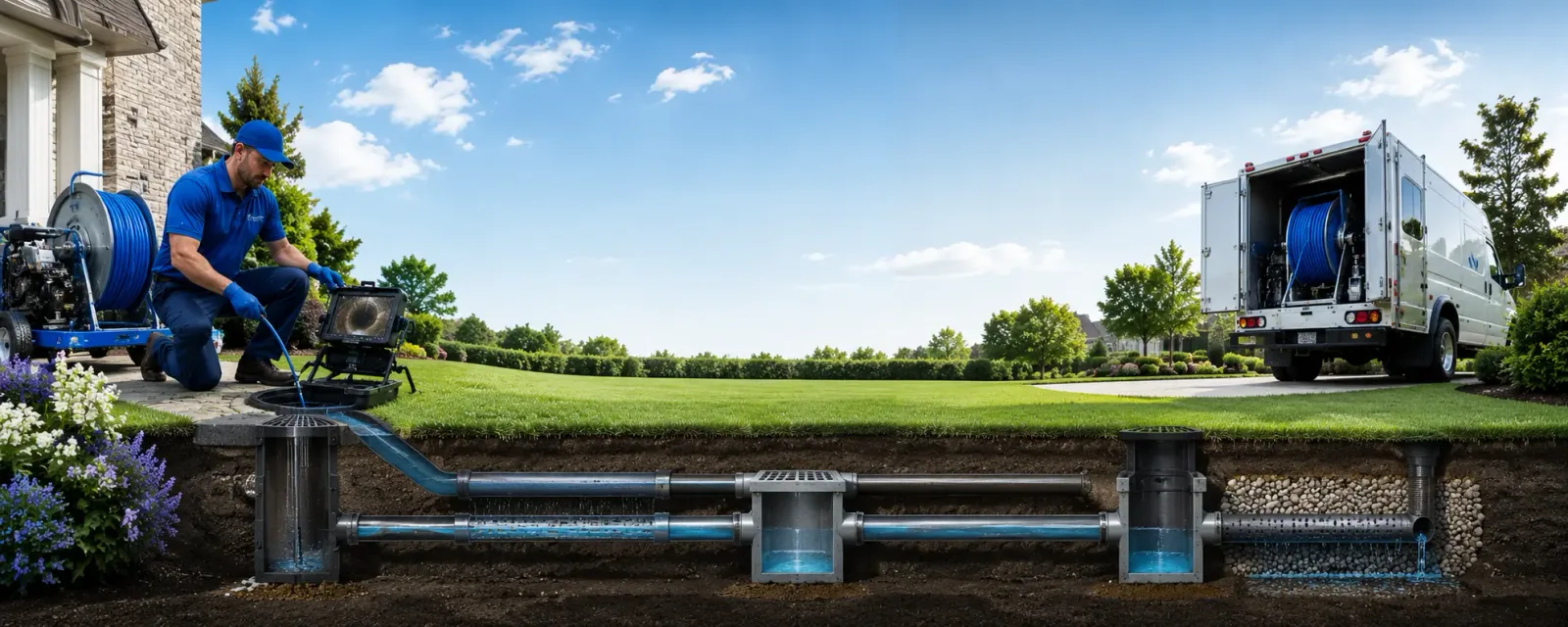 Outdoor drain cleaning information for Riverton, IL